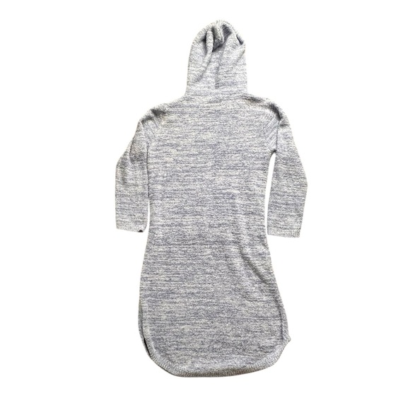 Softies Hooded Lounge Dress S/M Blue Long Sleeve Cozy Sleep Shirt - Picture 5 of 9